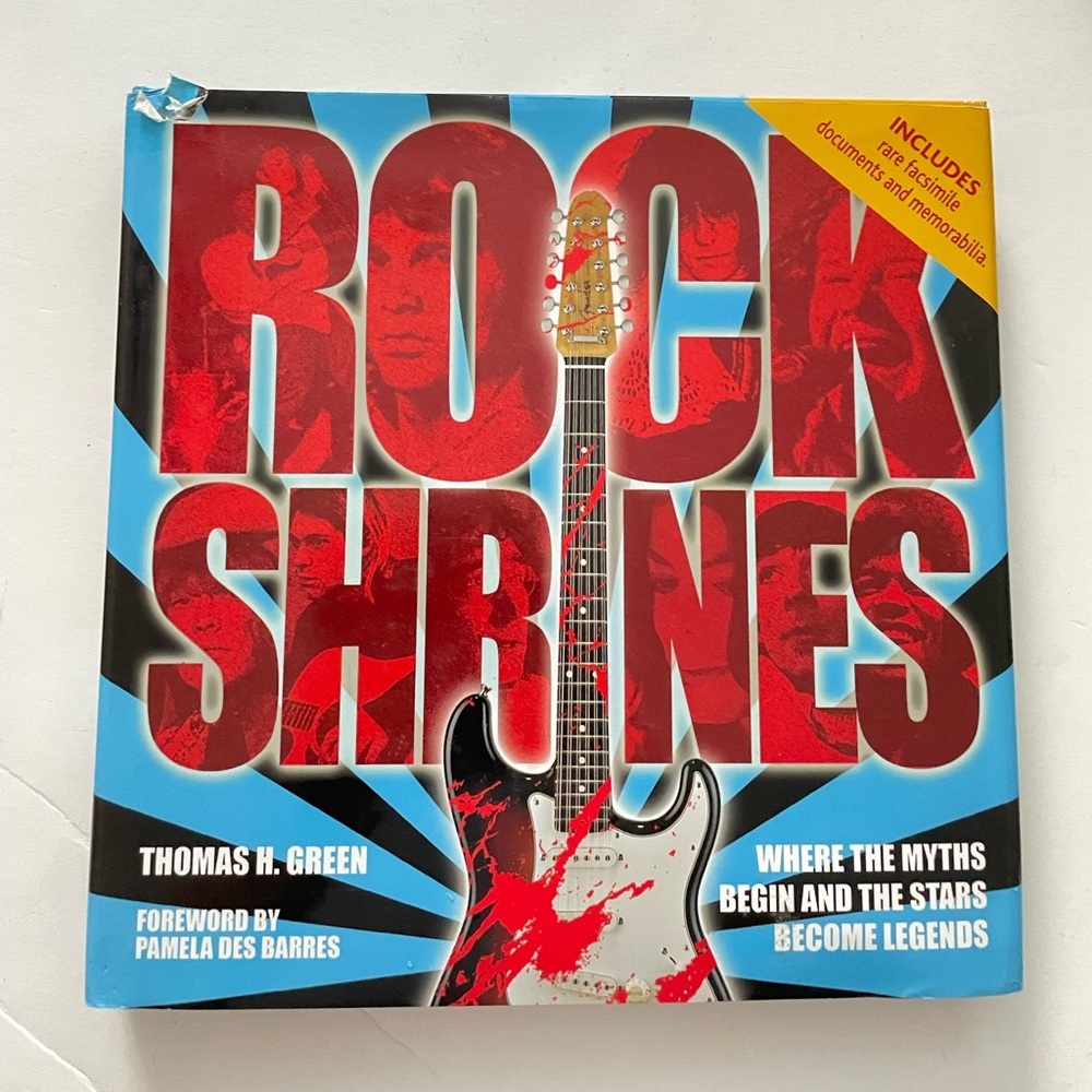 Rock Shrines Book with Red and Blue Cover